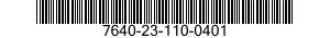 7640-23-110-0401 MAP 7640231100401 231100401