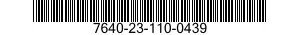 7640-23-110-0439 MAP 7640231100439 231100439