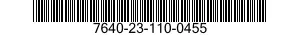 7640-23-110-0455 MAP 7640231100455 231100455
