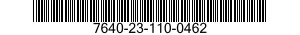 7640-23-110-0462 MAP 7640231100462 231100462