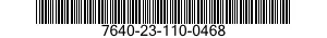 7640-23-110-0468 MAP 7640231100468 231100468