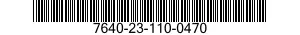 7640-23-110-0470 MAP 7640231100470 231100470
