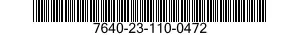7640-23-110-0472 MAP 7640231100472 231100472