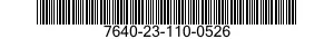 7640-23-110-0526 MAP 7640231100526 231100526
