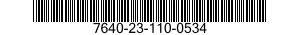 7640-23-110-0534 MAP 7640231100534 231100534