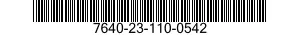 7640-23-110-0542 MAP 7640231100542 231100542