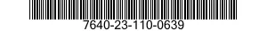 7640-23-110-0639 MAP 7640231100639 231100639