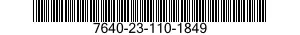 7640-23-110-1849 MAP 7640231101849 231101849