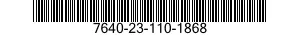7640-23-110-1868 MAP 7640231101868 231101868