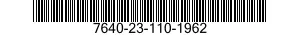 7640-23-110-1962 MAP 7640231101962 231101962