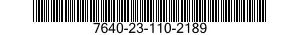 7640-23-110-2189 MAP 7640231102189 231102189
