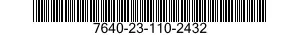 7640-23-110-2432 MAP 7640231102432 231102432