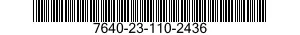 7640-23-110-2436 MAP 7640231102436 231102436