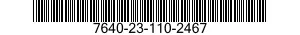 7640-23-110-2467 MAP 7640231102467 231102467