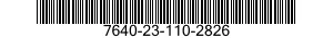 7640-23-110-2826 MAP 7640231102826 231102826
