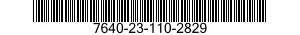7640-23-110-2829 MAP 7640231102829 231102829