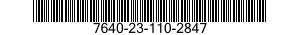 7640-23-110-2847 MAP 7640231102847 231102847