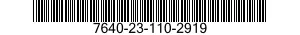 7640-23-110-2919 MAP 7640231102919 231102919