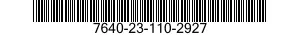 7640-23-110-2927 MAP 7640231102927 231102927