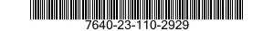 7640-23-110-2929 MAP 7640231102929 231102929