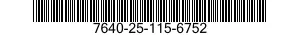 7640-25-115-6752 CASE,MAP 7640251156752 251156752