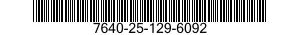 7640-25-129-6092  7640251296092 251296092