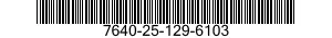 7640-25-129-6103  7640251296103 251296103