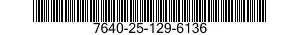 7640-25-129-6136  7640251296136 251296136