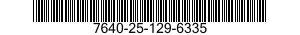 7640-25-129-6335  7640251296335 251296335