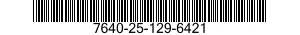 7640-25-129-6421  7640251296421 251296421