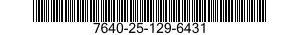 7640-25-129-6431  7640251296431 251296431