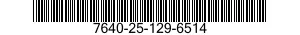 7640-25-129-6514  7640251296514 251296514