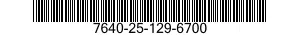 7640-25-129-6700  7640251296700 251296700