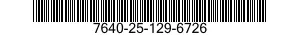 7640-25-129-6726  7640251296726 251296726