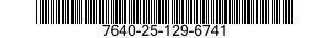 7640-25-129-6741  7640251296741 251296741