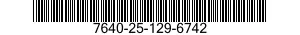 7640-25-129-6742  7640251296742 251296742