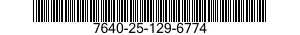 7640-25-129-6774  7640251296774 251296774