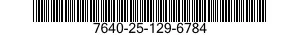 7640-25-129-6784  7640251296784 251296784