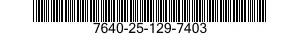 7640-25-129-7403  7640251297403 251297403
