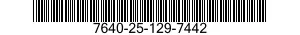 7640-25-129-7442  7640251297442 251297442