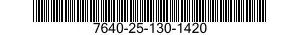 7640-25-130-1420  7640251301420 251301420