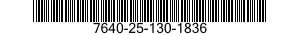 7640-25-130-1836 MAP 7640251301836 251301836