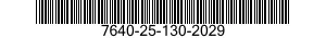 7640-25-130-2029 MAP 7640251302029 251302029