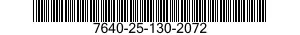 7640-25-130-2072 MAP 7640251302072 251302072