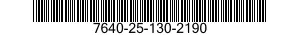 7640-25-130-2190  7640251302190 251302190