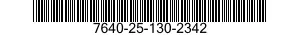 7640-25-130-2342  7640251302342 251302342
