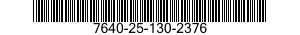 7640-25-130-2376  7640251302376 251302376