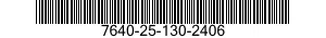 7640-25-130-2406  7640251302406 251302406