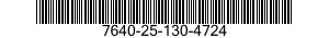 7640-25-130-4724  7640251304724 251304724