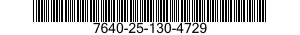 7640-25-130-4729  7640251304729 251304729